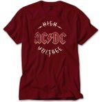 Ac Dc Logo Vintage Kırmızı Tişört - 5XL