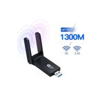 AC1300 Mbps USB 3.0 Adaptör Çift Bantlı Kablosuz Wifi Alıcı