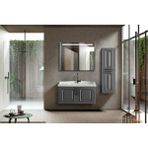 ACA Tasarım Roma 100CM Banyo Dolabı Takımı Boy Dolapsız - Antrasit