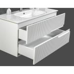 ACA Tasarım Vega 100 cm Banyo Dolabı Takımı Boy Dolaplı - Beyaz