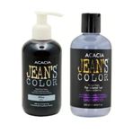 Acacia Jeans Color 250 ml Mavi Saç Boyası + Black Life Saç Açıcı