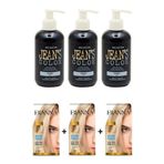 Acacia Jean's Color Mor 250ml Amonyaksız Saç Boyası 3 Adet+ 3 Adet Açıcı Bıanna