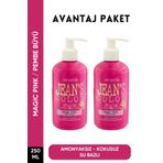 Acacia Jean's Color ST01566 Color Boya Koruyucu 250 ml Şampuan + Renkli Pembe Büyü 250 ml Saç Boyası