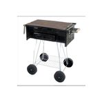 Açan 50X35 Lama Izgaralı Barbekü Mangal Katlanır Mangal Seyyar Mangal Fırınlı Mangal