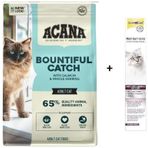 Acana Bountiful Güçlü Ve Sağlıklı Kemikler İçin Balıklı Tahılsız Yetişkin Kedi Maması 4.5 Kg + (Gimcat Malt Soft Extra 100 Gr)