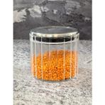 Acar 132 Metal Kapaklı Cam Kavanoz 9x8 cm - Şeffaf - 1 Adet - 390 ml