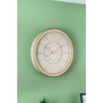 Acar 5959 Duvar Saati Krem 59 x 59 x 8,5 cm - 59 x 59 cm