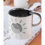 Acar 93 Gümüş Güneş Mug Kupa - Beyaz