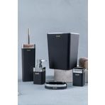 Acar AKR-05506/8 Aria Siyah 5 Parça Akrilik Banyo Seti