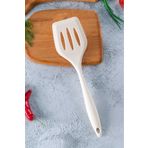 Acar Bej Delikli Silikon Spatula 20CM