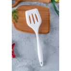 Acar Beyaz Delikli Silikon Spatula 20CM