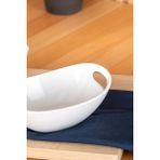 Acar Bianco Perla 16.5 cm Oval Kulplu Kase