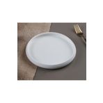 Acar Bianco Perla Porselen 23.5x2.5 cm 1 Adet Yuvarlak Tabak