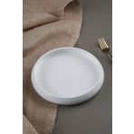 Acar Bianco Perla Porselen Yuvarlak 18 cm Tabak