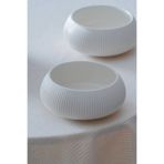 ACAR Bianco Perla Porselen Yuvarlak Kase - 14 cm