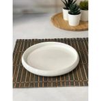 Acar Bianco Perla Yuvarlak Tabak 20X2.5 cm - 20 x 2,5 cm