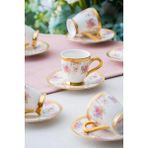 Acar Francis 6 Kişilik Kahve Fincanı Takımı - 90 ml - Renkli