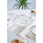 Acar Hca9090 Laila Desenli Ayaklı Kek Fanusu 30 Cm