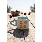Acar Heart Good Porselen Kupa - 360 ml - Renkli