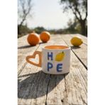 Acar Heart Hope Porselen Kupa - 360 ml - Renkli