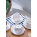 ACAR Hexagon 6 Kişilik Çay Fincanı Takımı - 200 ml