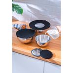 ACAR Karat 9 Parça Rendeli Karıştırma ve Saklama Kabı (16-20-24 cm)