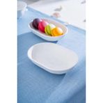 Acar Mılano 6'lı Oval Tabak 16CM - Beyaz
