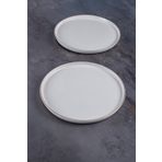 Acar Nordic 6'lı 23,5 cm Porselen Servis Tabak