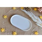 Acar Oval 26x15 cm Porselen Tabak