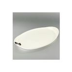 Acar Perla Lüx Porselen Düz Oval Büyük 30x17 cm Kayık Servis