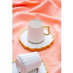 ACAR Petra Duo 2 Kişilik Porselen Kahve Fincanı Takımı - 90 ml