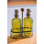 ACAR Pierre Metal Standlı Sabunluk Seti - 500 ml 8681145130856 Açık Yeşil 8681145130856