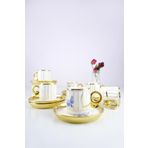Acar Porselen Savannah Gold Yaldızlı 6 Kişilik Kahve Fincan Takımı