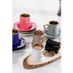 Acar Porselen SYT-011709/12 6'lı Kahve Fincan Takımı