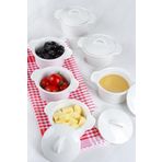 Acar Pure White Porselen 6'lı Kapaklı Kahvaltılık Takımı
