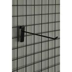 Acar Raf 10 15 cm Siyah Tel Pano Kancası Galvaniz Kaplama ile Ergonomik Kullanım Sunar