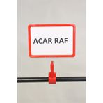 Acar Raf Ürün Tanıtım Çerçevesi Plastik Ve Mandallı Fiyat Etiketliği A5 Çerçeve Kırmızı