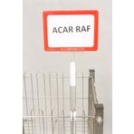 Acar Raf Ürün Tanıtım Çerçevesi Plastik Ve Yaylı Fiyat Etiketliği A6 Çerçeve Kırmızı