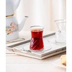 Acar Roland Silver 12 Parça Çay Seti Hms-06751 Şeffaf