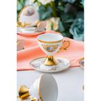 Acar Rosanna 6 Kişilik Kahve Fincanı Takımı - 90 Ml renkli