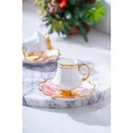 Acar Sofiya Duo 2 Kişilik Kahve Fincan Takımı HXF-06850 - Gold - 90 ml
