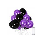Acar Süs Siyah Mor Metalik Balon 12 Inch 100 Adet