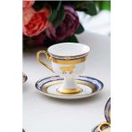 Acar Taylor 6 Kişilik Kahve Fincanı Takımı Gold Yaldızlı Hxf-06548