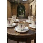 Acar Valeria 6 Kişilik Porselen Kahve Fincan Takımı - 90 ml - Renkli
