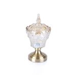 Acar Vilza Ayaklı Cam 24 cm Kristal Şekerlik