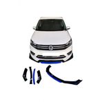 Accent Blue 4 Parca On Lip Mavi Universal On Tampon Eki Piano Black Uyumlu