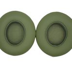 ACCIUK Yedek Solo3.0 Kulak Pedleri, Beats by Dre Solo3/Solo2 Kablolu ve Kablosuz A1796/B0534 Kulaklıklarla Uyumlu, Lüks Yumuşak Protein Deriden Yapılmış, Yedek Kulak Pedleri (Askeri Yeşili)