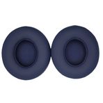 ACCIUK Yedek Solo3.0 Kulak Pedleri, Beats ile Uyumlu Dre Solo3/Solo2 Kablolu ve Kablosuz A1796/B0534 Kulaklıklar, Lüks Protein Deriden Yapılmış, Yedek Kulak Pedleri (Kolej Mavisi)