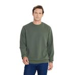 AC&Co / Altınyıldız Classics 2 İplik Sıcak Tutan Standart Fit Normal Kesim Bisiklet Yaka Dokulu Sweatshirt, Renk Haki, Beden S