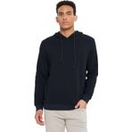 AC&Co / Altınyıldız Classics 2 İplik Sıcak Tutan Standart Fit Normal Kesim Kapüşonlu Dokulu Cepli Sweatshirt, Renk Siyah, Beden M